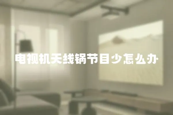 電視機天線鍋節目少怎么辦