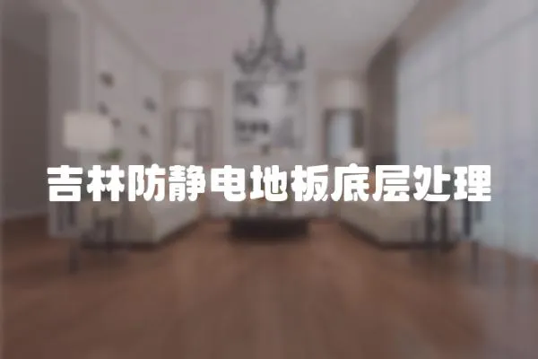吉林防靜電地板底層處理