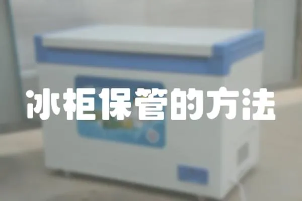 冰柜保管的方法
