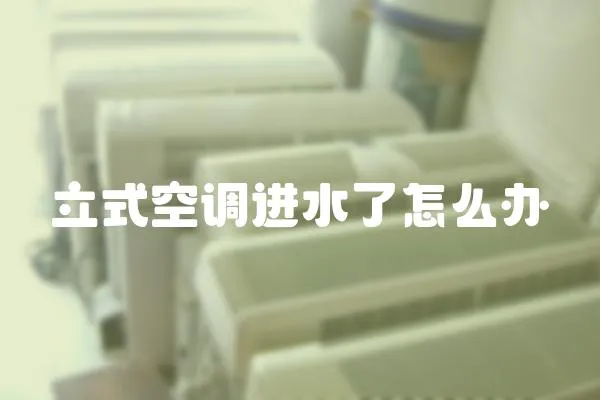 立式空調(diào)進水了怎么辦