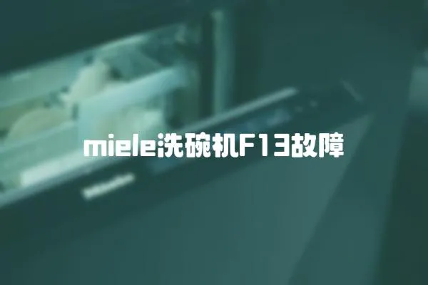 miele洗碗机F13故障