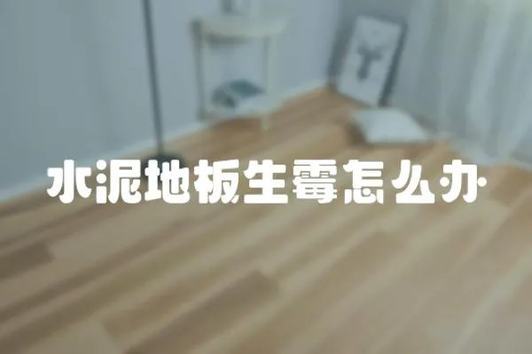 水泥地板生霉怎么辦