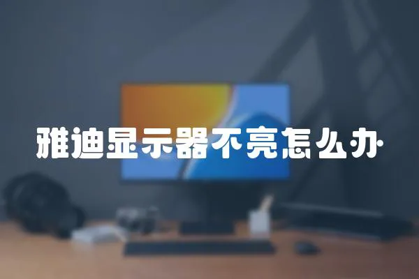 雅迪顯示器不亮怎么辦