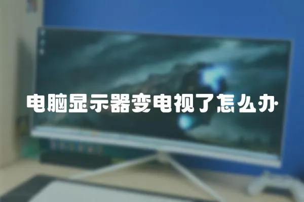 電腦顯示器變電視了怎么辦