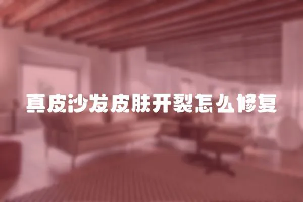 真皮沙發皮膚開裂怎么修復