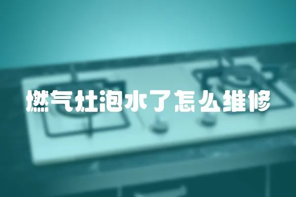 燃?xì)庠钆菟嗽趺淳S修