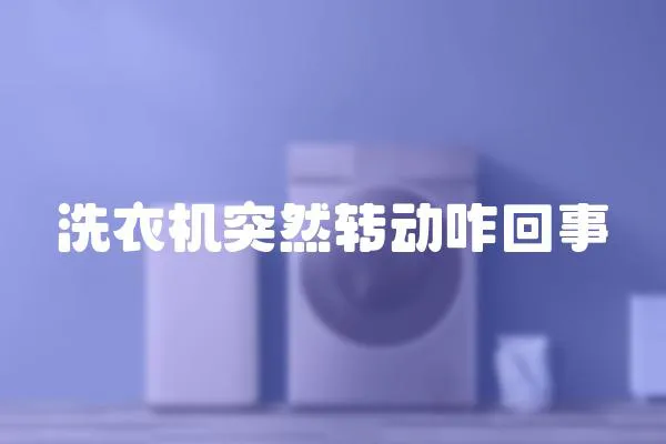 洗衣機突然轉動咋回事
