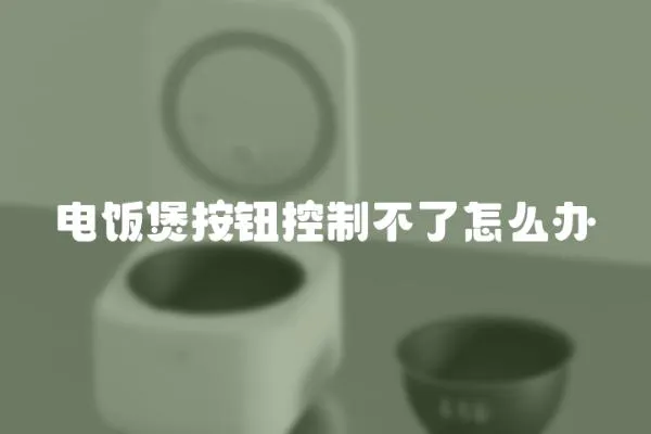 電飯煲按鈕控制不了怎么辦