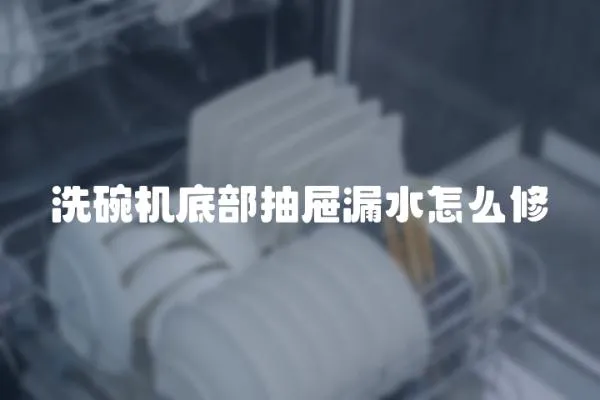 洗碗機底部抽屜漏水怎么修