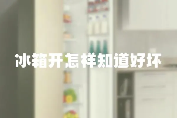 冰箱開怎樣知道好壞