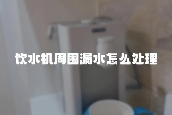 飲水機周圍漏水怎么處理