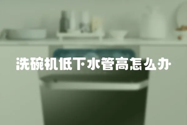 洗碗機(jī)低下水管高怎么辦