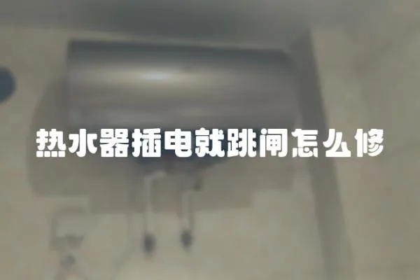 熱水器插電就跳閘怎么修