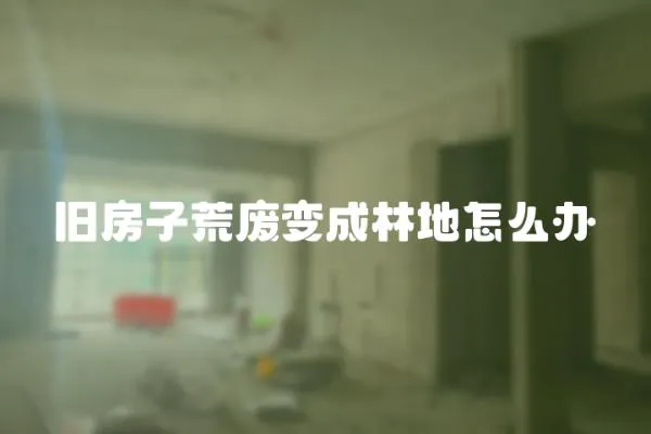 舊房子荒廢變成林地怎么辦