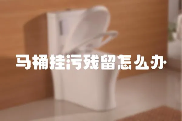 馬桶掛污殘留怎么辦