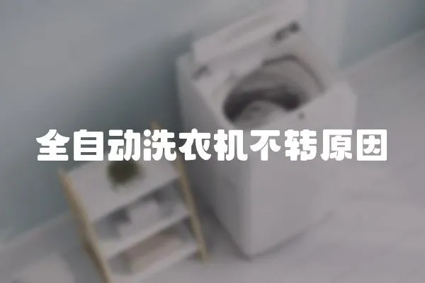 全自動(dòng)洗衣機(jī)不轉(zhuǎn)原因