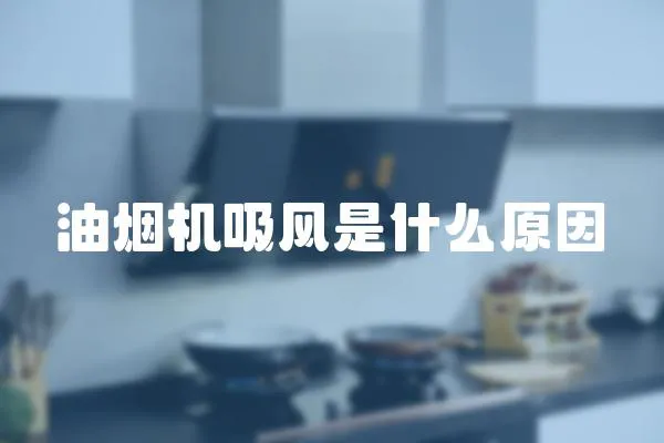 油煙機吸風是什么原因