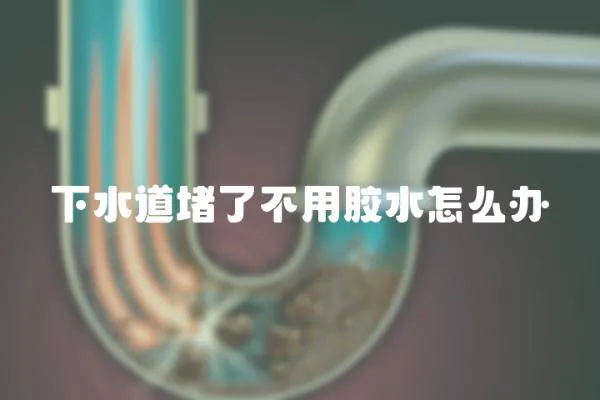 下水道堵了不用膠水怎么辦