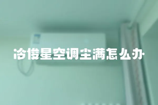 冷俊星空調塵滿怎么辦