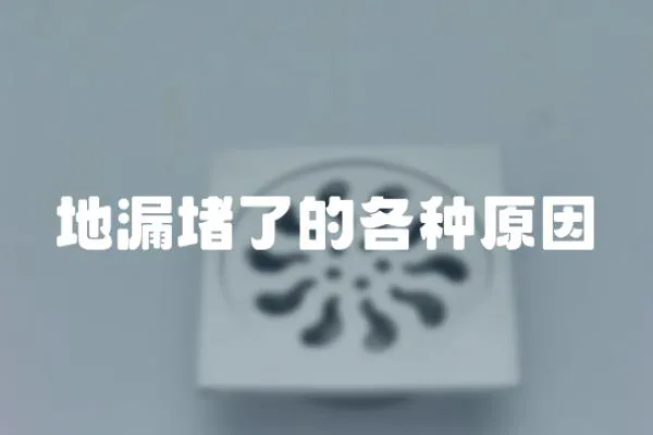 地漏堵了的各種原因