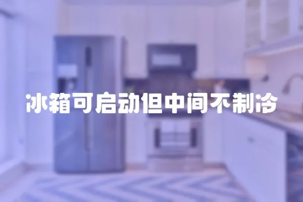 冰箱可啟動但中間不制冷