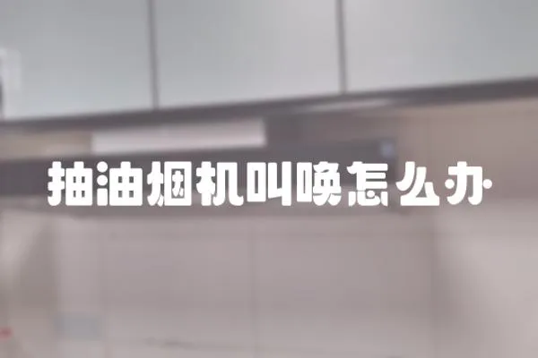 抽油煙機叫喚怎么辦