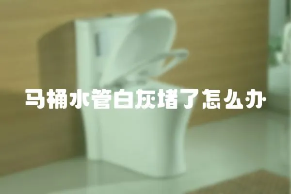 馬桶水管白灰堵了怎么辦