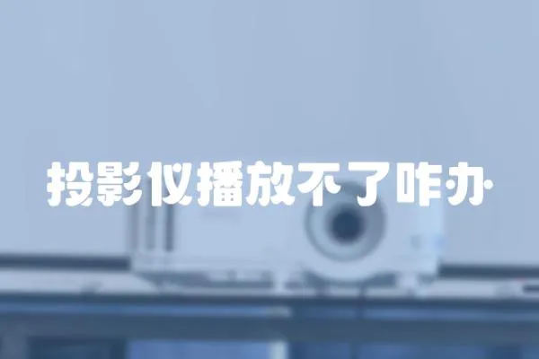 投影儀播放不了咋辦