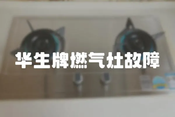 華生牌燃氣灶故障