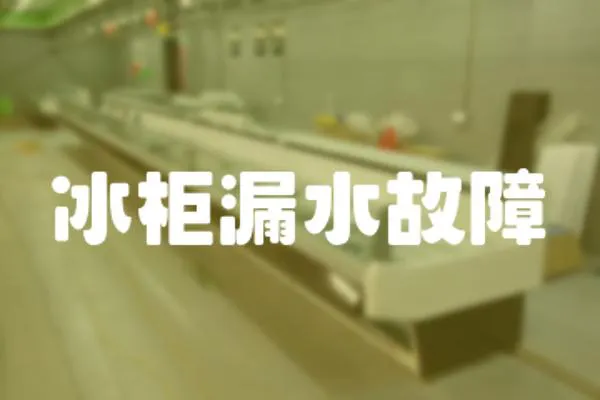 冰柜漏水故障