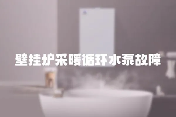 壁掛爐采暖循環水泵故障