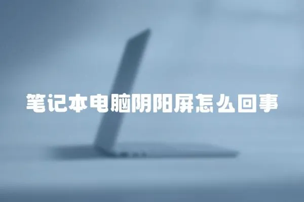 筆記本電腦陰陽屏怎么回事