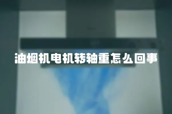 油煙機電機轉軸重怎么回事