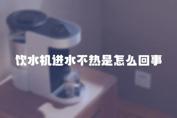 飲水機進水不熱是怎么回事