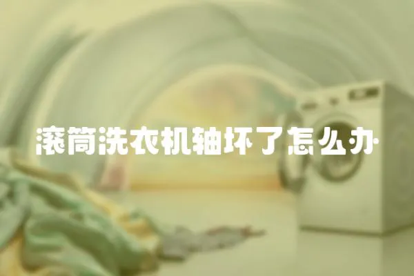 滾筒洗衣機軸壞了怎么辦