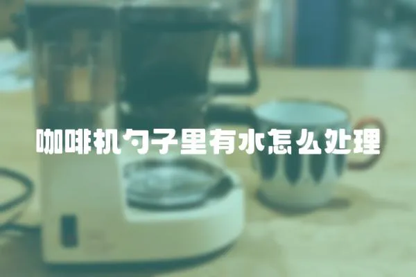 咖啡機勺子里有水怎么處理