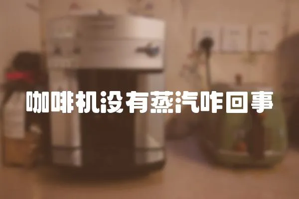 咖啡機沒有蒸汽咋回事