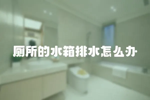 廁所的水箱排水怎么辦