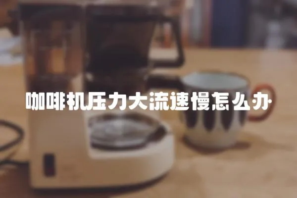 咖啡機壓力大流速慢怎么辦