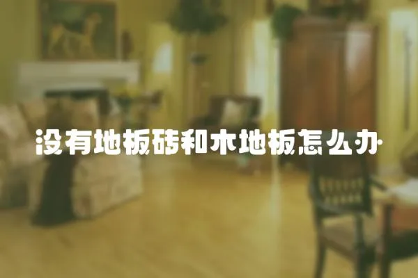 沒有地板磚和木地板怎么辦