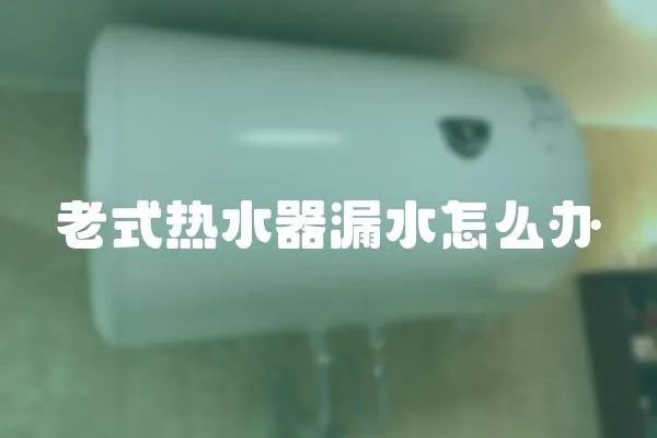 老式熱水器漏水怎么辦