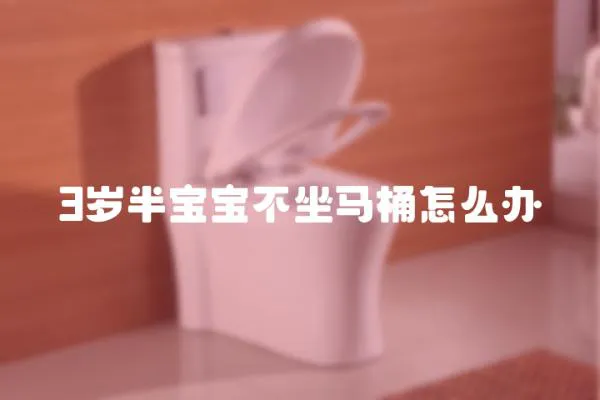 3歲半寶寶不坐馬桶怎么辦