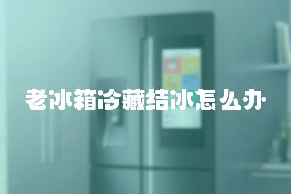 老冰箱冷藏結冰怎么辦