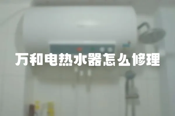 萬和電熱水器怎么修理