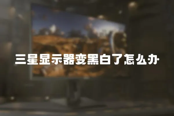 三星顯示器變黑白了怎么辦