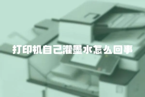 打印機自己灌墨水怎么回事