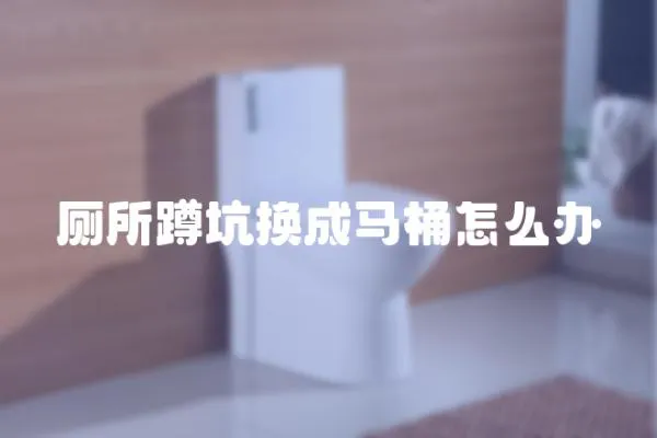 廁所蹲坑換成馬桶怎么辦
