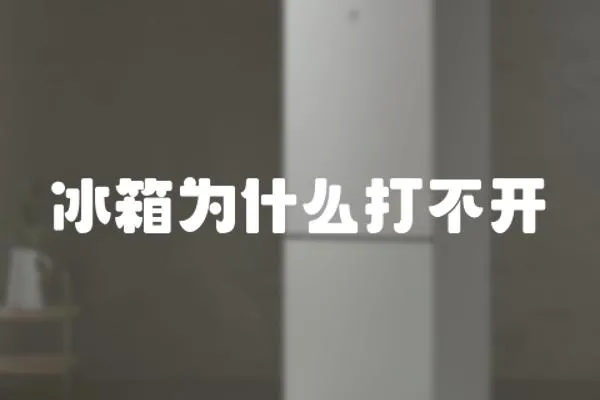 冰箱為什么打不開