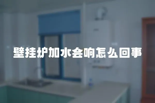 壁挂炉加水会响怎么回事