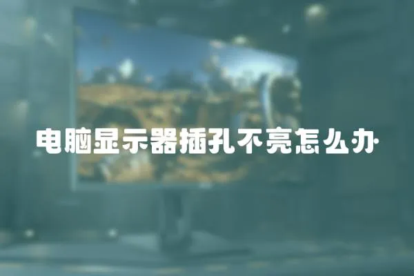 電腦顯示器插孔不亮怎么辦